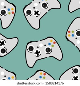 white game console design for background