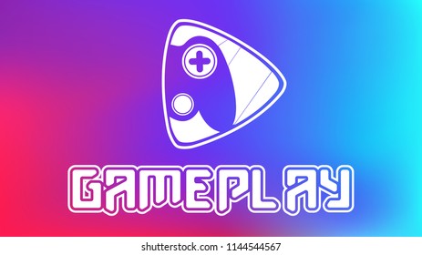 white game-play logo .eps
