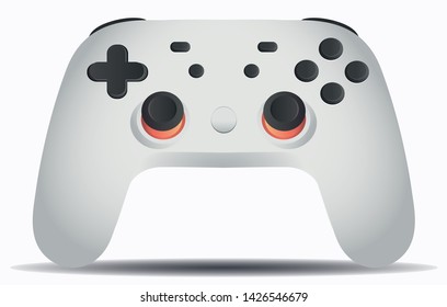 white gaming controller