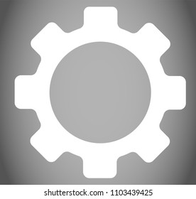 White Gear icon 1