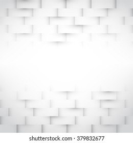 White geometric abstract background