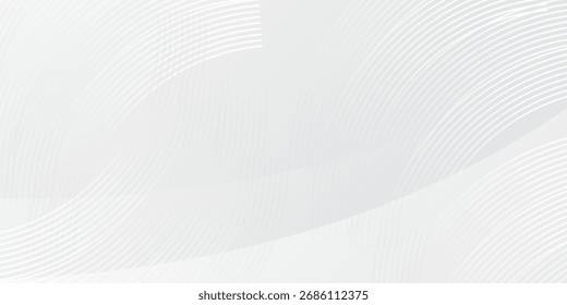 Weißer geometrischer abstrakter Hintergrund mit Kreislinien. Modernes grafisches Design Element Kreise Stil Konzept für Banner, moderne etc.