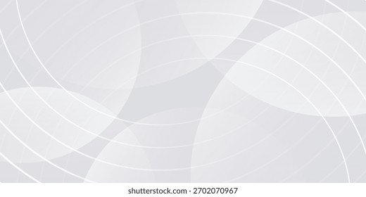 Fondo abstracto geométrico blanco con decoración de efecto de líneas. Concepto de estilo de círculos de elemento de diseño neutro luz brillante arte agradable