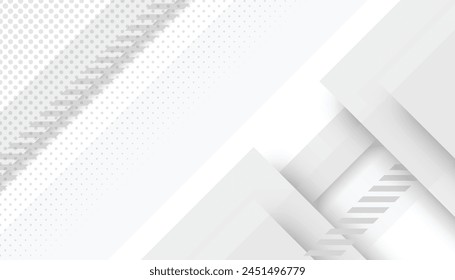 Fondo abstracto geométrico blanco, fondo de presentación minimalista moderno, fondo de Anuncio de negocios y tecnología.