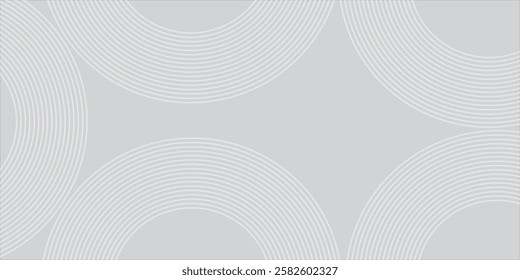 White geometric abstract background on bright space with lines effect decoration. 