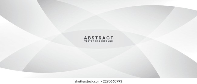 La capa de fondo abstracto geométrico blanco se solapa sobre un espacio luminoso con la decoración de efecto de ondas. Concepto de estilo de corte de elementos de diseño gráfico para banner, volante, tarjeta, portada de folleto o página de inicio