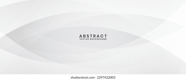 White geometric abstract background overlap layer on bright space with waves effect decoration. Graphic design element cutout style concept for banner, flyer, card, brochure cover, or landing page