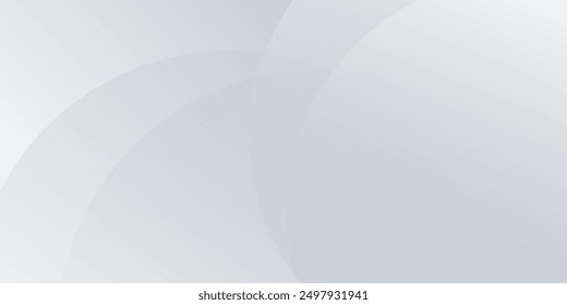 White geometric abstract background overlap layer on bright space with lines effect decoration. Modern graphic design element circles style concept for banner, modern vector arts