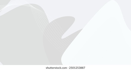 White geometric abstract background overlap layer on bright space with lines effect decoration. Modern graphic design element circles style concept for banner, modern vector on EPS 10