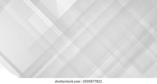 White geometric abstract background overlap layer on bright space with lines effect decoration. Modern graphic design element circles style concept modern grey