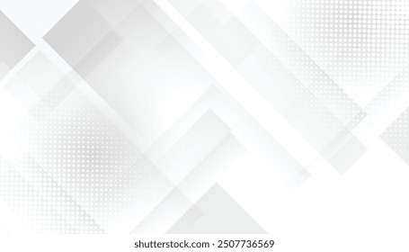 white geometric abstract background overlap layer on bright space with rhombus shape decoration. Modern graphic design element polygon style concept for banner, flyer, card, cover, or brochure
