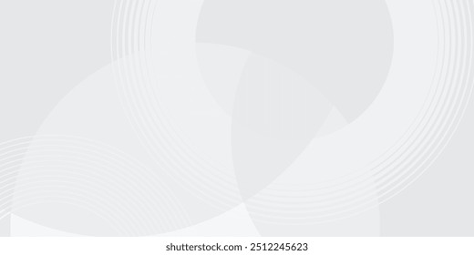 White geometric abstract background overlap layer on bright space with lines effect decoration. 