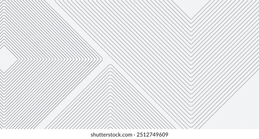 White geometric abstract background overlap layer on bright space with lines effect decoration. Modern graphic design element circles style concept