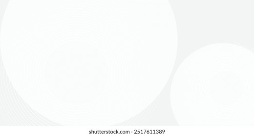 El fondo abstracto geométrico blanco se superpone en el espacio brillante con la decoración del efecto de las líneas. Concepto moderno del estilo de los círculos del elemento de Diseño gráfico para el Anuncio, Artes vectoriales modernos