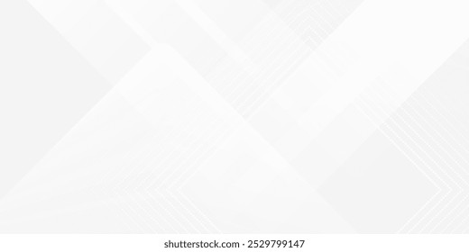 Capa abstracta geométrica blanca de la superposición del fondo en el espacio brillante con la decoración redondeada del efecto de los triángulos. Concepto de estilo moderno de elemento de Diseño gráfico para Anuncio, volante, tarjeta, cubierta o folleto