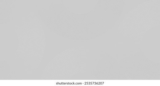 White geometric abstract background overlap layer on bright space with lines effect decoration. Modern graphic design element nice style circle background