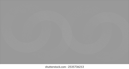 White geometric abstract background overlap layer on bright space with lines effect decoration. Modern graphic design element nice style circle background