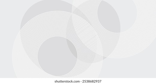 White geometric abstract background overlap layer on bright space with lines effect decoration.eps10