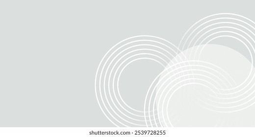 White geometric abstract background overlap layer on bright space with lines effect decoration.eps10