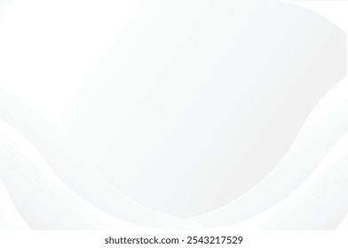 White geometric abstract background overlap layer on bright space with lines effect decoration. Modern graphic design element curve line style concept for banner.