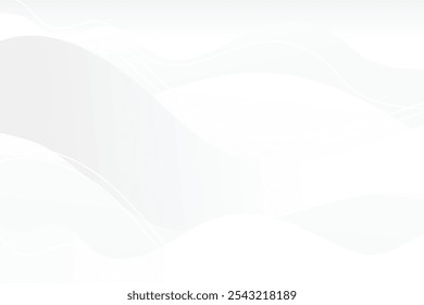 White geometric abstract background overlap layer on bright space with lines effect decoration. Modern graphic design element wavy style concept for banner.