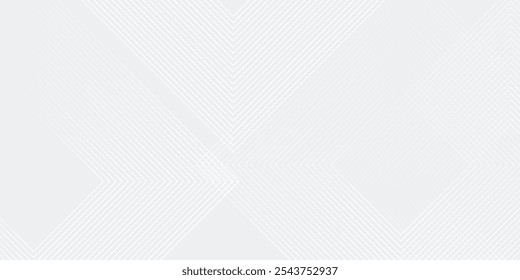 white geometric abstract background overlap layer on bright space with rounded rhomb effect decoration Illustration