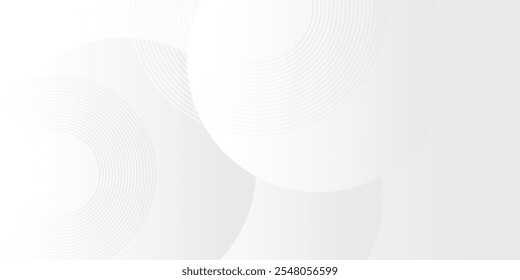 White geometric abstract background overlap layer on bright space with lines effect decoration. illustration graphic