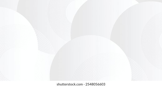 White geometric abstract background overlap layer on bright space with lines effect decoration. illustration graphic