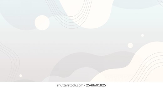 White geometric abstract background overlap layer on bright space with lines effect decoration.eps10