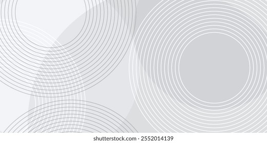 White geometric abstract background overlap layer on bright space with lines effect decoration