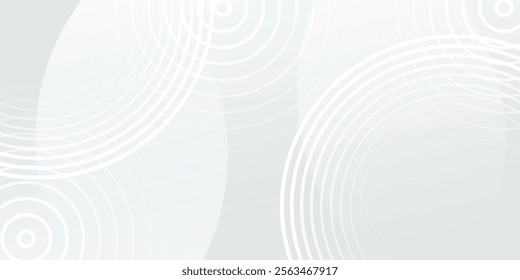 White geometric abstract background overlap layer on bright space with lines effect decoration.