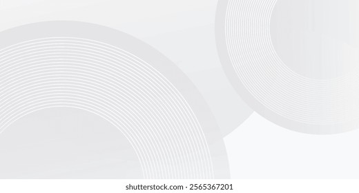 White geometric abstract background overlap layer on bright space with lines effect art simple modern