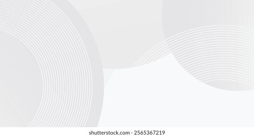 White geometric abstract background overlap layer on bright space with lines effect art simple modern design