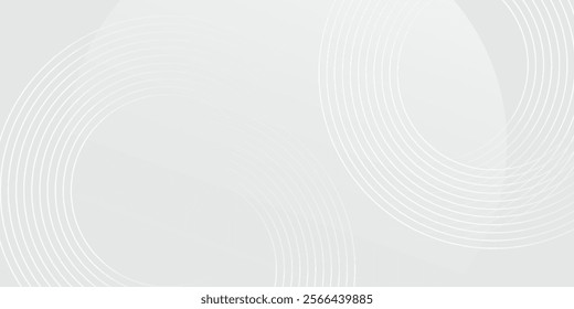 White geometric abstract background overlap layer on bright space with lines effect decoration. vector illustration