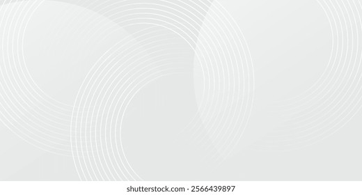 White geometric abstract background overlap layer on bright space with lines effect decoration. vector illustration
