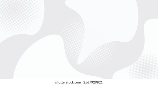 White geometric abstract background overlap layer on bright space with lines effect decoration. Modern graphic design element circles