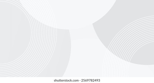 White geometric abstract background overlap layer on bright space with lines effect decoration. Modern graphic simple modern