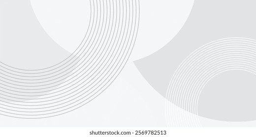 White geometric abstract background overlap layer on bright space with lines effect decoration. Modern graphic simple modern art