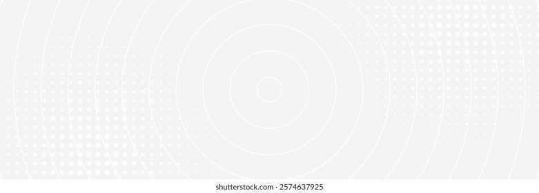 White geometric abstract background overlap layer on bright space with lines effect decoration. Modern graphic design element circles style concept for banner.