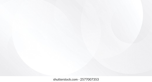 White geometric abstract background overlap layer on bright simple art modern abstract