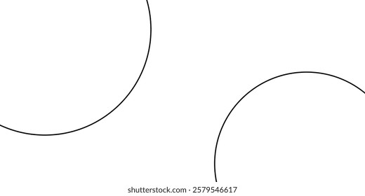 White geometric abstract background overlap layer on bright space with lines effect decoration. Modern graphic design element circles style concept for banner.
