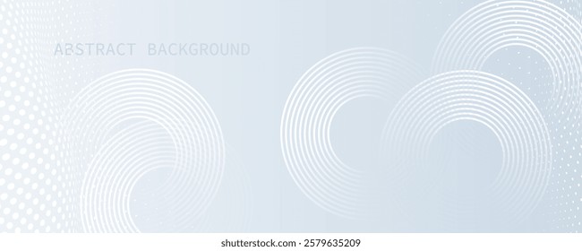 White geometric abstract background overlap layer on bright space with lines effect decoration.