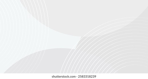 White geometric abstract background overlap layer on bright space with lines effect decoration art