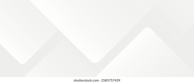  white geometric abstract background overlap layer on bright space with rounded rhomb effect decoration