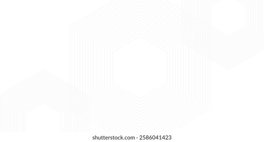 White geometric abstract background overlap layer on bright space with lines effect decoration. Modern graphic design element polygon style concept for banner, modern vector arts
