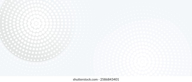 White geometric abstract background overlap layer on bright space with lines effect decoration. Modern graphic design element circles style concept for banner, modern vector arts