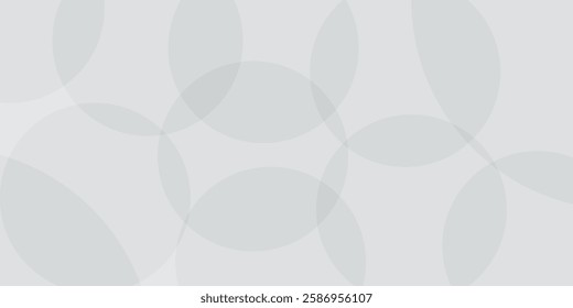 White geometric abstract background overlap layer on bright space with lines effect decoration. Modern graphic design element circles style concept for banner.
