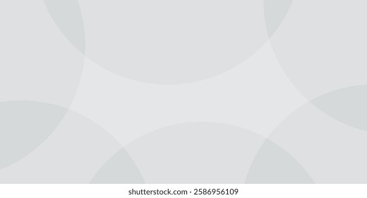White geometric abstract background overlap layer on bright space with lines effect decoration. Modern graphic design element circles style concept for banner.
