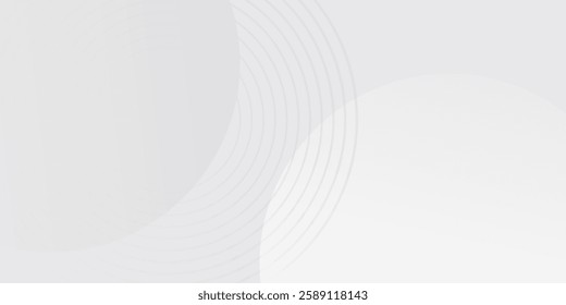 White geometric abstract background overlap layer on bright space with lines effect decoration. Modern graphic design element