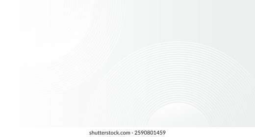 White geometric abstract background overlap layer on bright space with lines illustration abstract modern design
